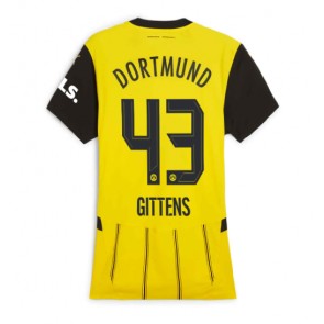 Billiga Borussia Dortmund Jamie Bynoe-Gittens #43 Hemmatröja Dam 2024-25 Kortärmad